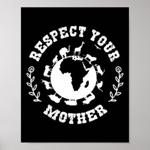 Earth Day Gift Respect Your Mother Nature Lover Poster