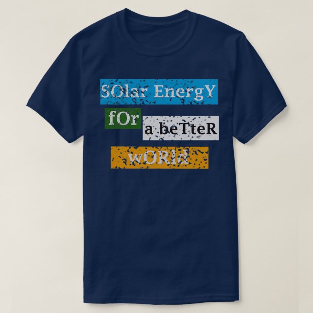 Earth Day Gift Solar Energy Wind Energy Renewable  T-Shirt (Design Front)