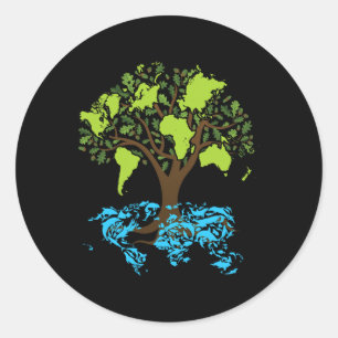 Earth Day Gifts Ecology Environmental Science Classic Round Sticker