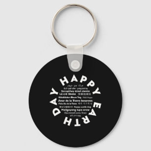 Earth Day Global Multilingual  Key Ring