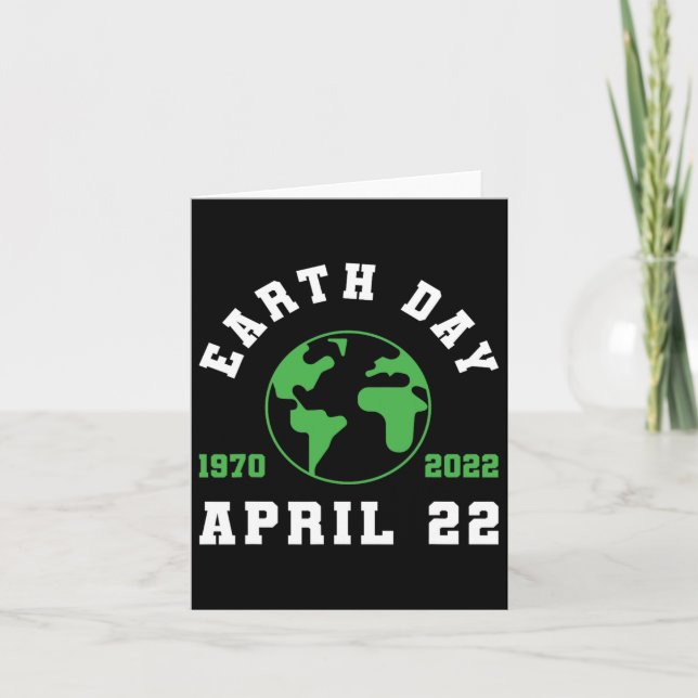 Earth Day Globe Save The Planet Climate Change  Card (Front)
