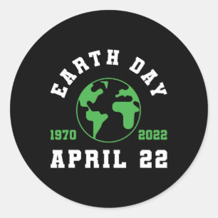 Earth Day Globe Save The Planet Climate Change Classic Round Sticker