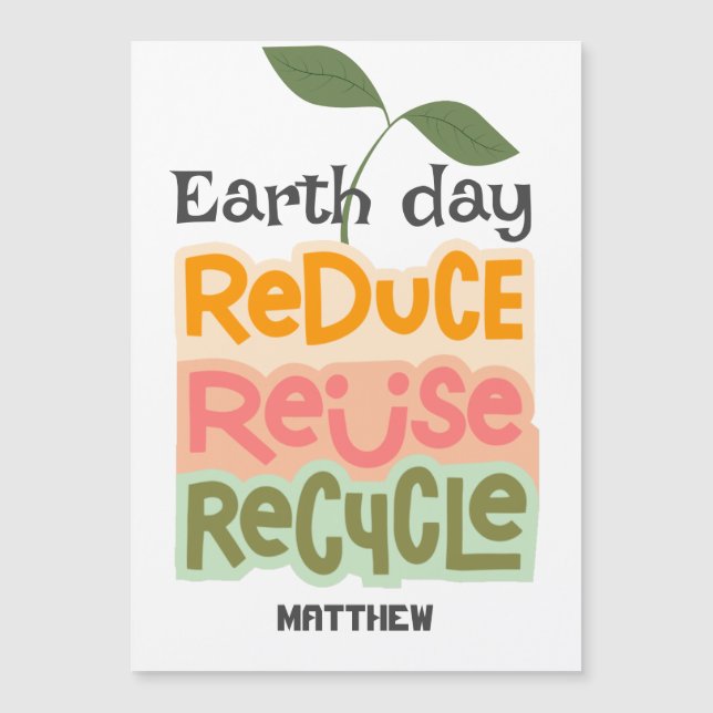 earth day, go green, art simple elegant science  (Front)