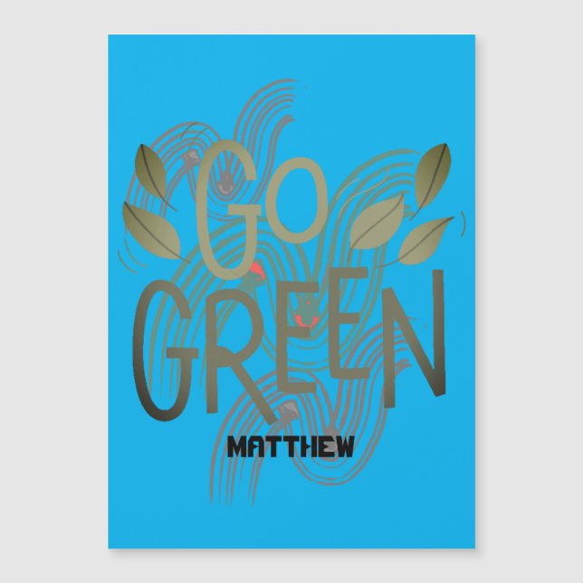 earth day, go green, art simple elegant science  (Front)