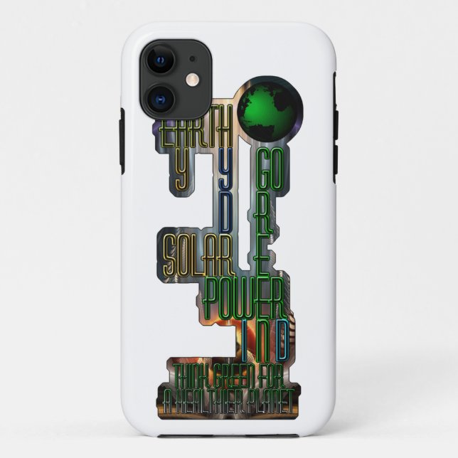 Earth Day Go Green Case-Mate iPhone Case (Back)