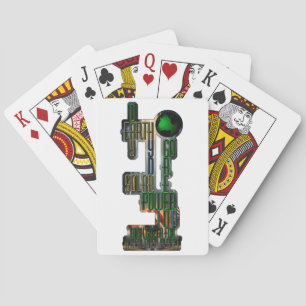 Earth Day Go Green Playing Cards