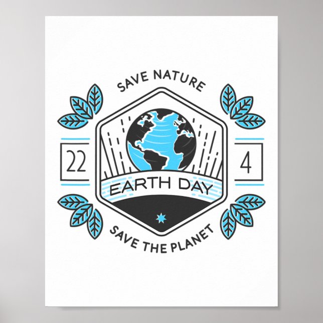 Earth Day Green Climate Change Planet Environmenta Poster (Front)