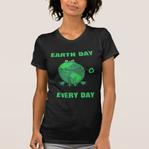 Earth Day Green Frog T-Shirt
