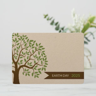 Earth Day Green Invitation Card