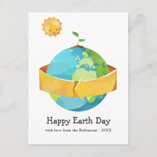 Earth Day Greeting Holiday Postcard