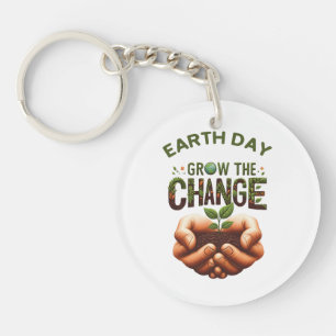 Earth Day – Grow the Change Key Ring