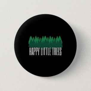 Earth Day Happy Little Trees 6 Cm Round Badge