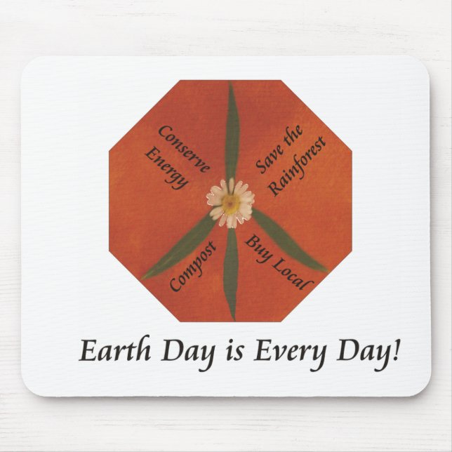 Earth Day is Every Day Mouse Pad (Front)