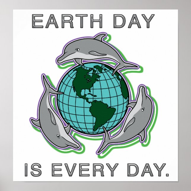 "Earth Day is Every Day"  Poster/ Print (Front)
