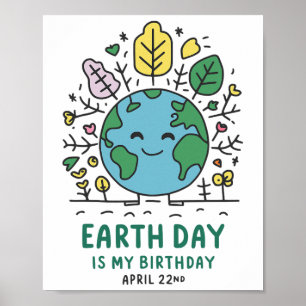 Earth Day Is My Birthday 1 Poster
