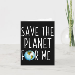 Earth Day Kids Save The Planet For Me Climate Chan Card