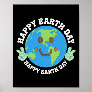 Earth Day Kids Toddler Boys Cute Planet Funny Nove Poster