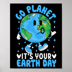 Earth Day Kids Toddler Boys Cute Planet Funny Nove Poster