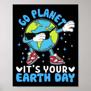 Earth Day Kids Toddler Boys Cute Planet Funny Nove Poster