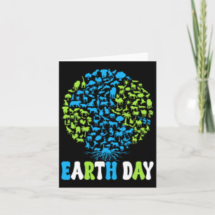 Earth Day Kids Women And Men Cute Earth Day Card
