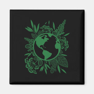 Earth Day Live Green Peace Magnet
