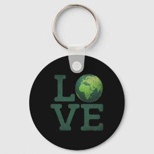 Earth Day Love T Shirt Men Women Kids Environment  Key Ring