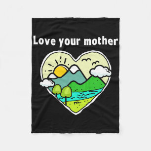 Earth Day Men Women Kids Planet Earth Anniversary Fleece Blanket