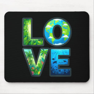 Earth day nature love eco friendly environmental mouse pad