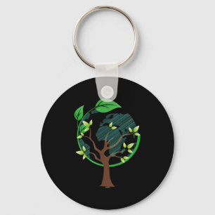 Earth Day Nature Lovers Conservationalist Ecologis Key Ring