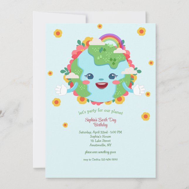 Earth Day Party Invitation (Front)
