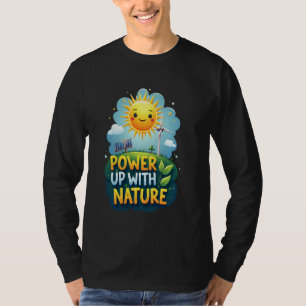 Earth Day Party Vintage Renewable Energy Solar Win T-Shirt