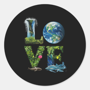 Earth Day Planet Anniversary Earth Day Everyday Wo Classic Round Sticker