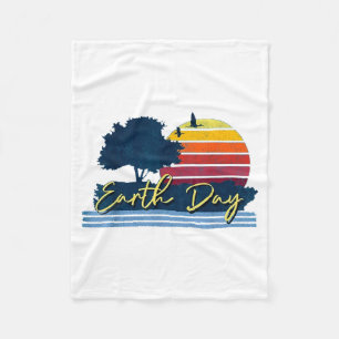 Earth Day Planet Anniversary Earth Day Everyday Wo Fleece Blanket