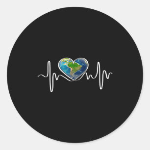 Earth Day Planet April Anniversary Earth Day Every Classic Round Sticker