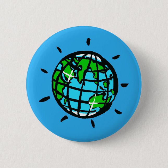 EARTH Day-Planet EARTH - Conservation. - Ecology 6 Cm Round Badge (Front)