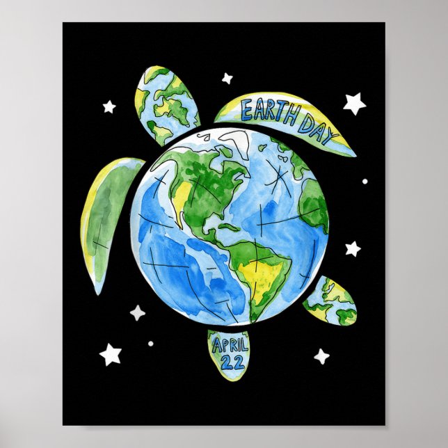 Earth Day Planet  Poster (Front)