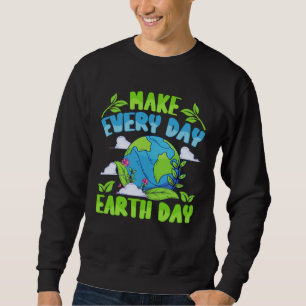 Earth Day Planet Vegan Animals Environment Generic Sweatshirt