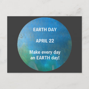 EARTH DAY - postcard