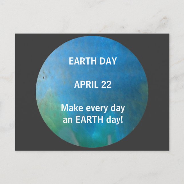 EARTH DAY - postcard (Front)
