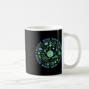 Earth Day Recycle Reuse Renew Rethink Environmenta Coffee Mug