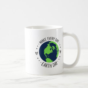 Earth Day Restore Earth Flower Art Save The Planet Coffee Mug