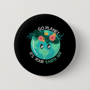 Earth Day Restore Earth Nature Planet Cute Earth D 6 Cm Round Badge