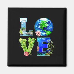 Earth Day Restore Earth Nature Planet Cute Earth D Magnet