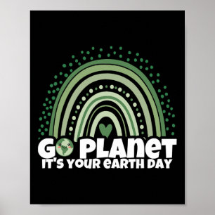 Earth Day Restore Earth Nature Planet Cute Earth D Poster
