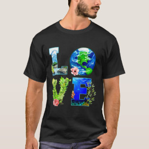 Earth Day Restore Earth Nature Planet Cute Earth D T-Shirt
