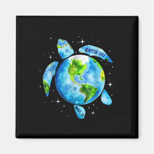 Earth Day Restore Earth Sea Turtle Art Save The Pl Magnet