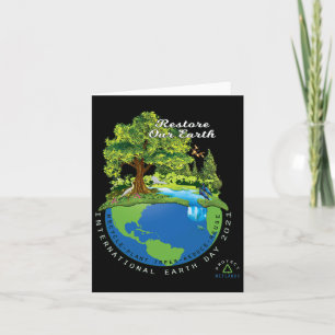 Earth Day Restore Our Earth Protect Wetlands Ocean Card