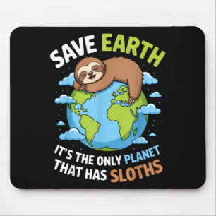 Earth day save earth the only planet that has mouse pad
