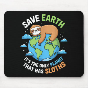 Earth day save earth the only planet that has mouse pad