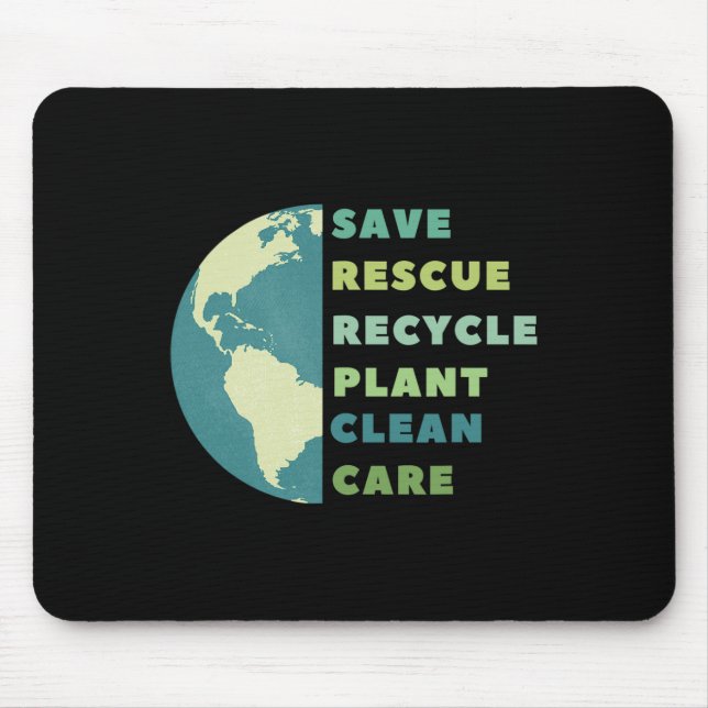 Earth Day Save  Mouse Pad (Front)